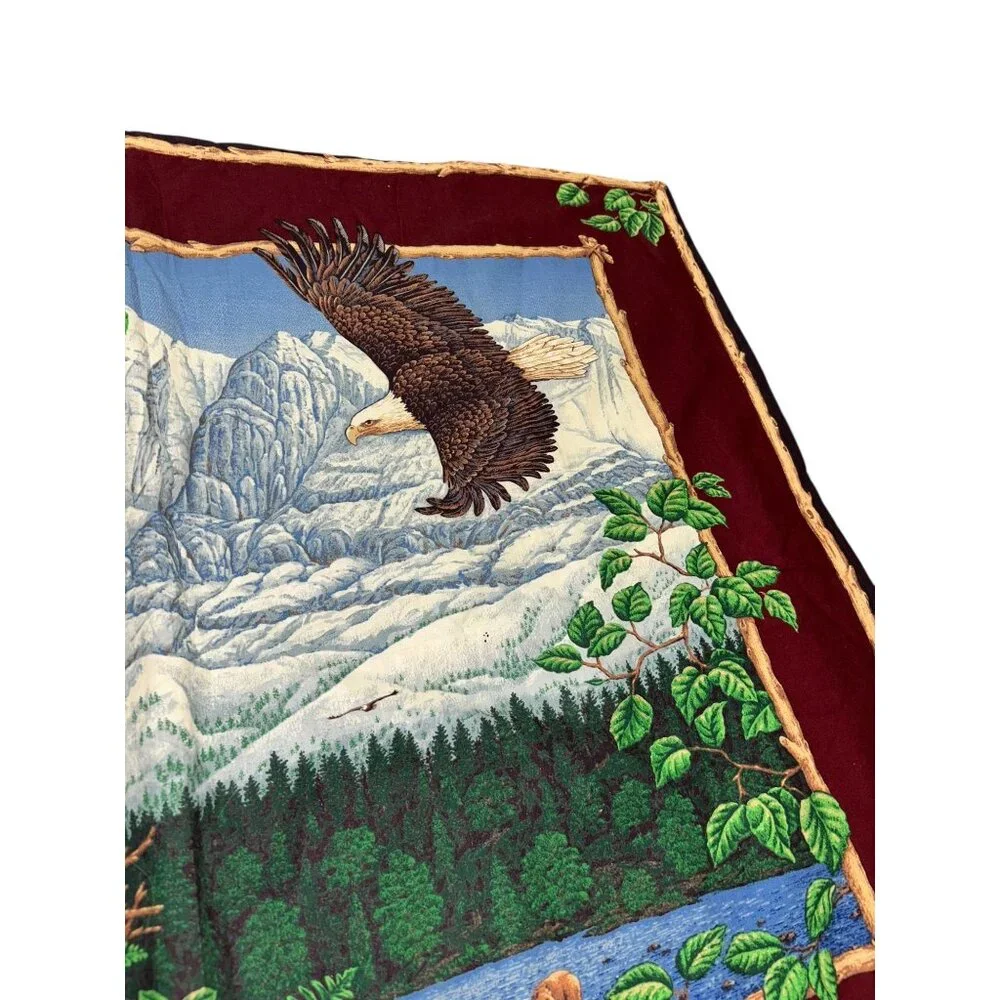 Handmade USA Eagle Quilted Crib Pad / Wall Hanging